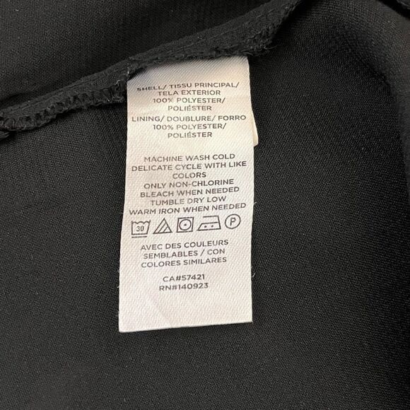 LOFT Sleeveless Top  Sheer Black Polka Dot With Lining   Size M - Picture 4 of 5